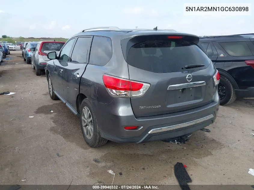 2016 Nissan Pathfinder Platinum/S/Sl/Sv VIN: 5N1AR2MN1GC630898 Lot: 39940332