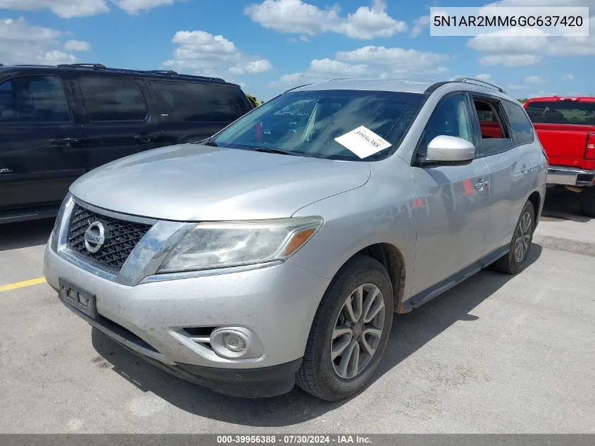 5N1AR2MM6GC637420 2016 Nissan Pathfinder Platinum/S/Sl/Sv