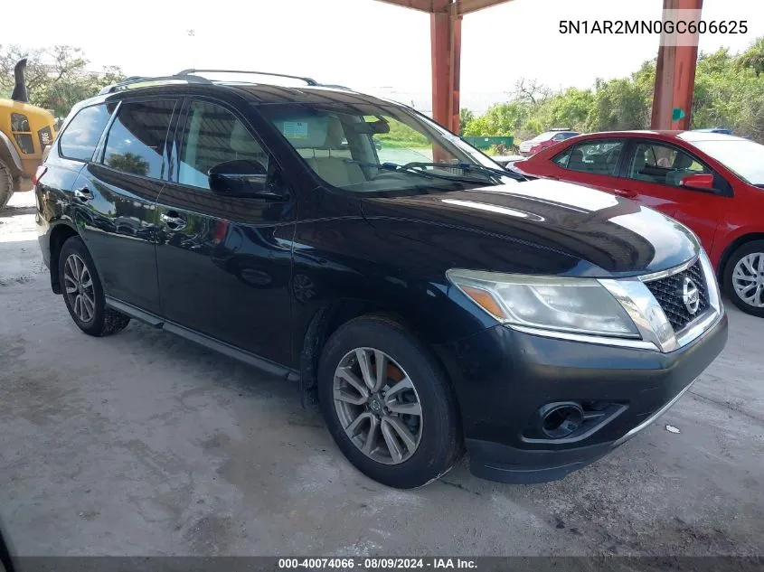 2016 Nissan Pathfinder S VIN: 5N1AR2MN0GC606625 Lot: 40074066