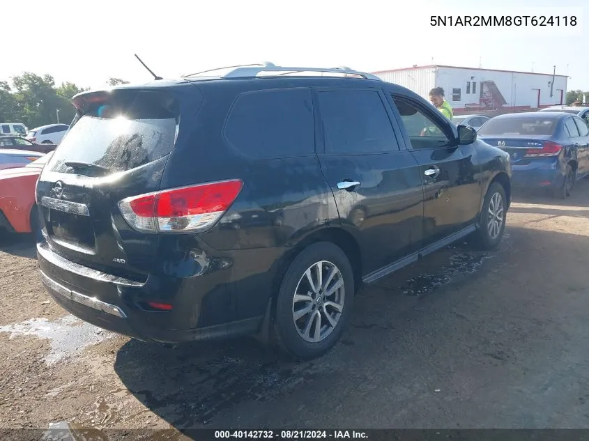 2016 Nissan Pathfinder Platinum/S/Sl/Sv VIN: 5N1AR2MM8GT624118 Lot: 40142732