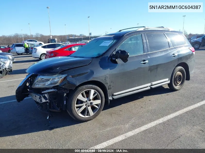 2016 Nissan Pathfinder Platinum VIN: 5N1AR2MM1GC604387 Lot: 40143545