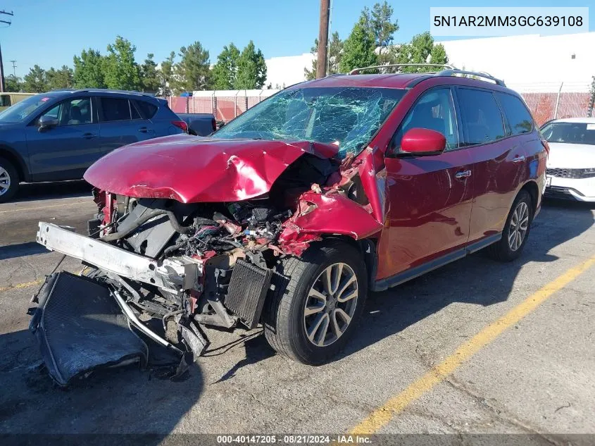 2016 Nissan Pathfinder Platinum/S/Sl/Sv VIN: 5N1AR2MM3GC639108 Lot: 40147205