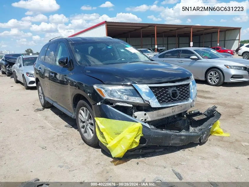 2016 Nissan Pathfinder Platinum/S/Sl/Sv VIN: 5N1AR2MN6GC631223 Lot: 40220676