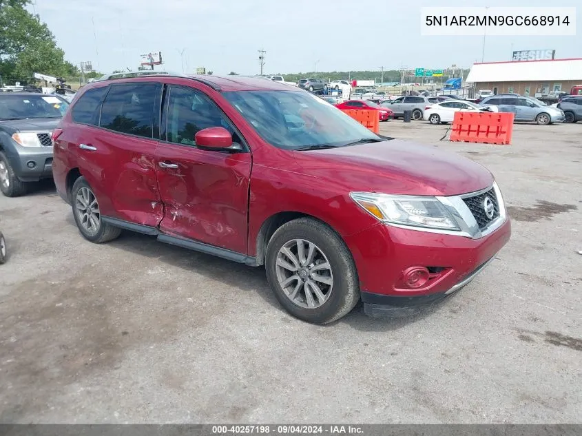 5N1AR2MN9GC668914 2016 Nissan Pathfinder S/Sv/Sl/Platinum