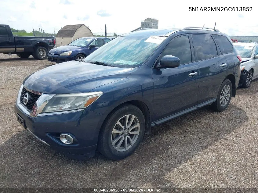 5N1AR2MN2GC613852 2016 Nissan Pathfinder Sv