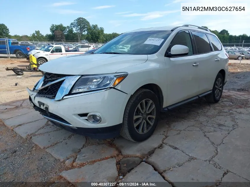 5N1AR2MM3GC627654 2016 Nissan Pathfinder Platinum/S/Sl/Sv