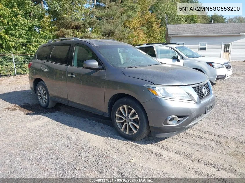 2016 Nissan Pathfinder Platinum/S/Sl/Sv VIN: 5N1AR2MN5GC653200 Lot: 40337631