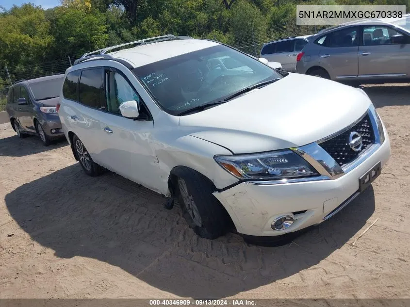 2016 Nissan Pathfinder Sv VIN: 5N1AR2MMXGC670338 Lot: 40346909