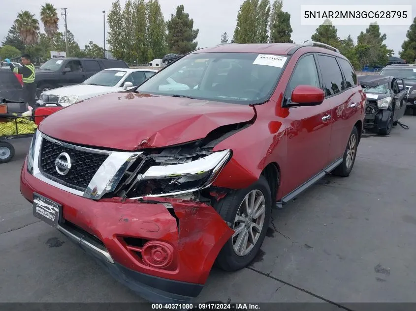 2016 Nissan Pathfinder Platinum/S/Sl/Sv VIN: 5N1AR2MN3GC628795 Lot: 40371080