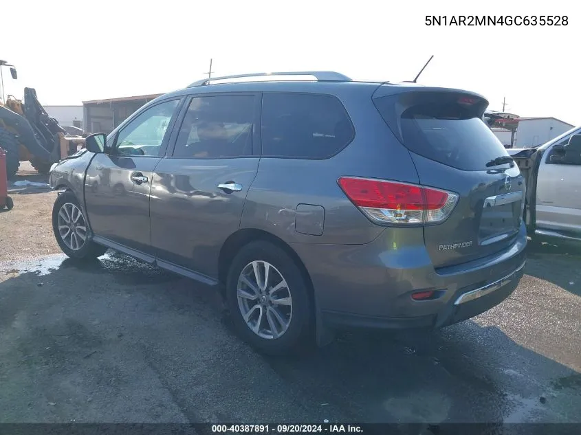 5N1AR2MN4GC635528 2016 Nissan Pathfinder Sv