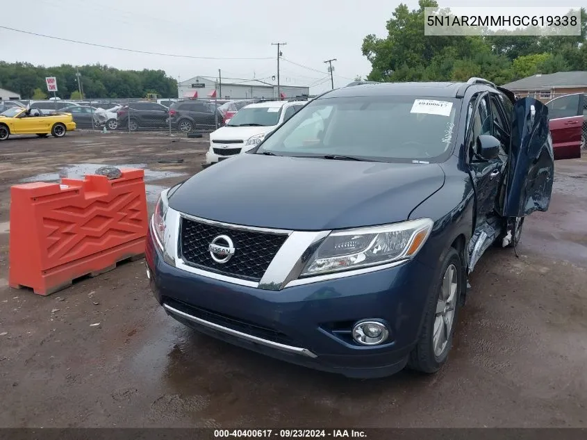 5N1AR2MMHGC619338 2016 Nissan Pathfinder S/Sv/Sl/Platinum