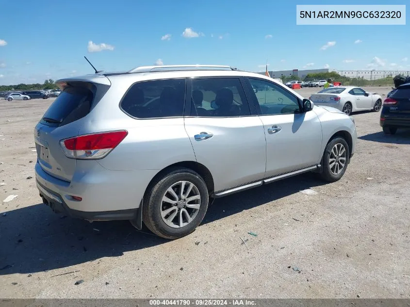 2016 Nissan Pathfinder Sv VIN: 5N1AR2MN9GC632320 Lot: 40441790