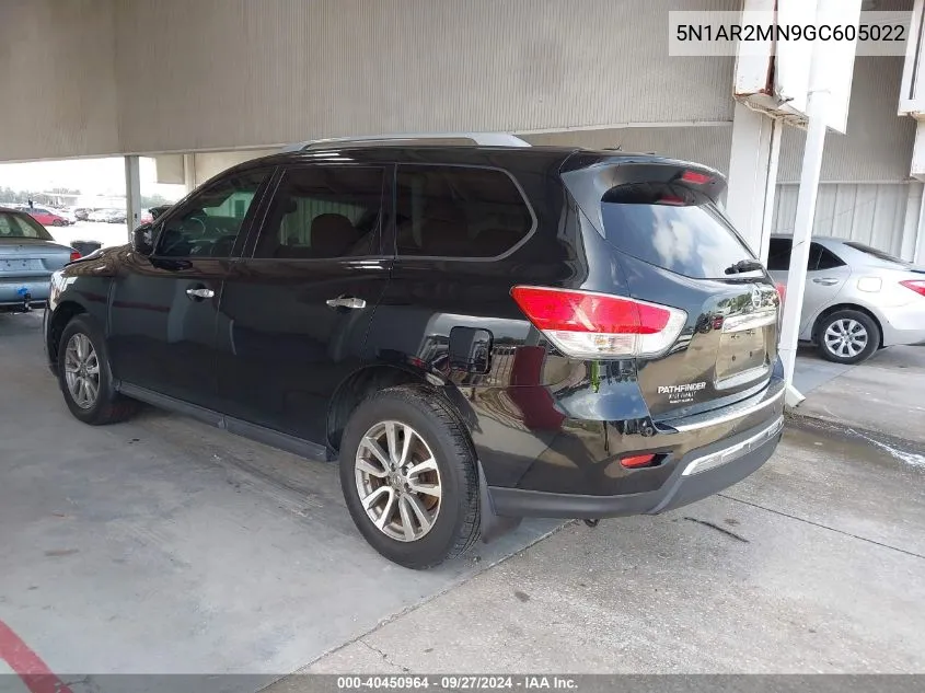 5N1AR2MN9GC605022 2016 Nissan Pathfinder Sv