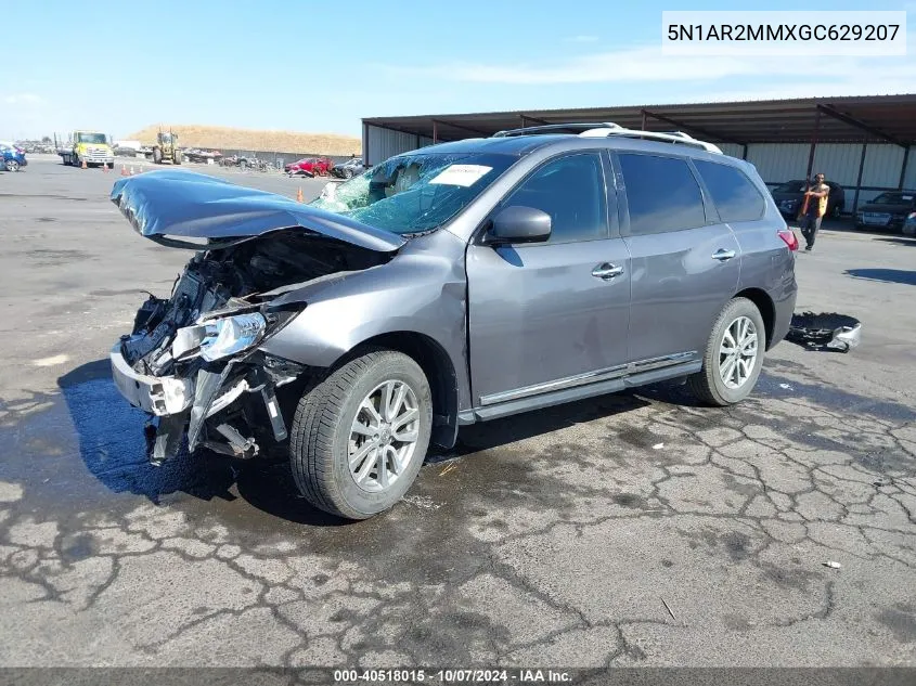 2016 Nissan Pathfinder Sl VIN: 5N1AR2MMXGC629207 Lot: 40518015