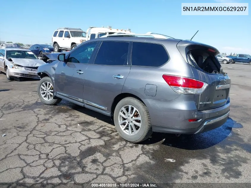 2016 Nissan Pathfinder Sl VIN: 5N1AR2MMXGC629207 Lot: 40518015