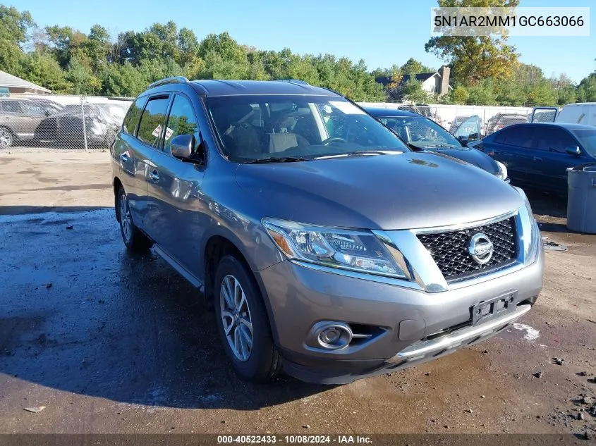 2016 Nissan Pathfinder S VIN: 5N1AR2MM1GC663066 Lot: 40522433