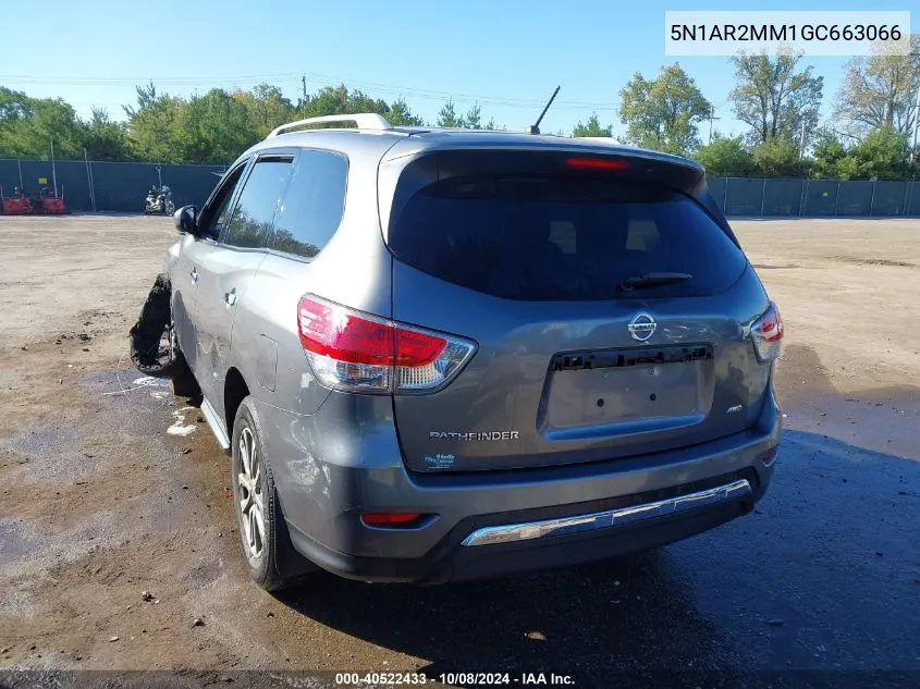 2016 Nissan Pathfinder S VIN: 5N1AR2MM1GC663066 Lot: 40522433