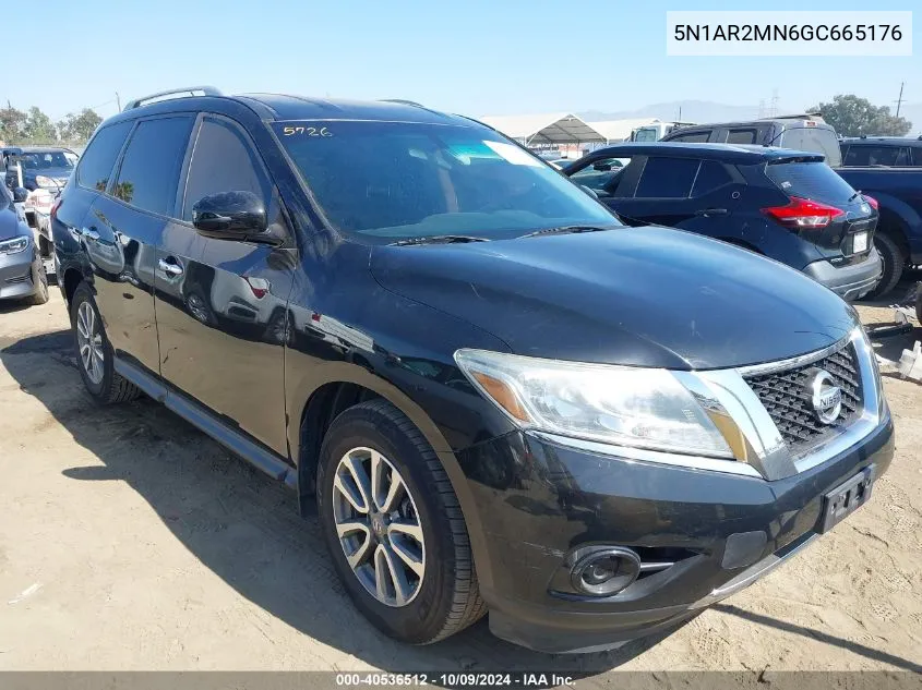 2016 Nissan Pathfinder S VIN: 5N1AR2MN6GC665176 Lot: 40536512