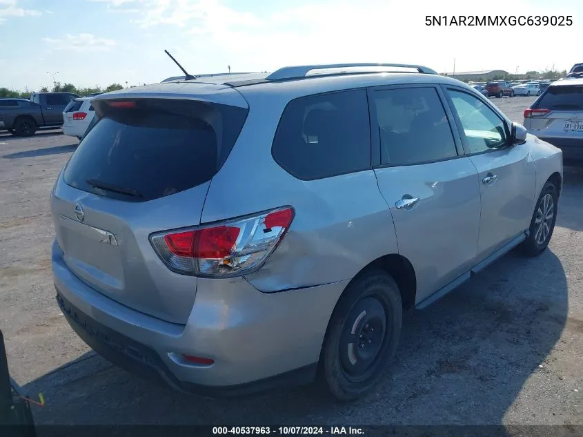 5N1AR2MMXGC639025 2016 Nissan Pathfinder Platinum/S/Sl/Sv