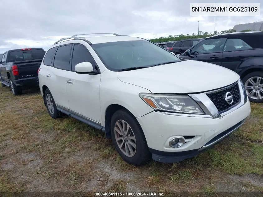 2016 Nissan Pathfinder S/Sv/Sl/Platinum VIN: 5N1AR2MM1GC625109 Lot: 40541115