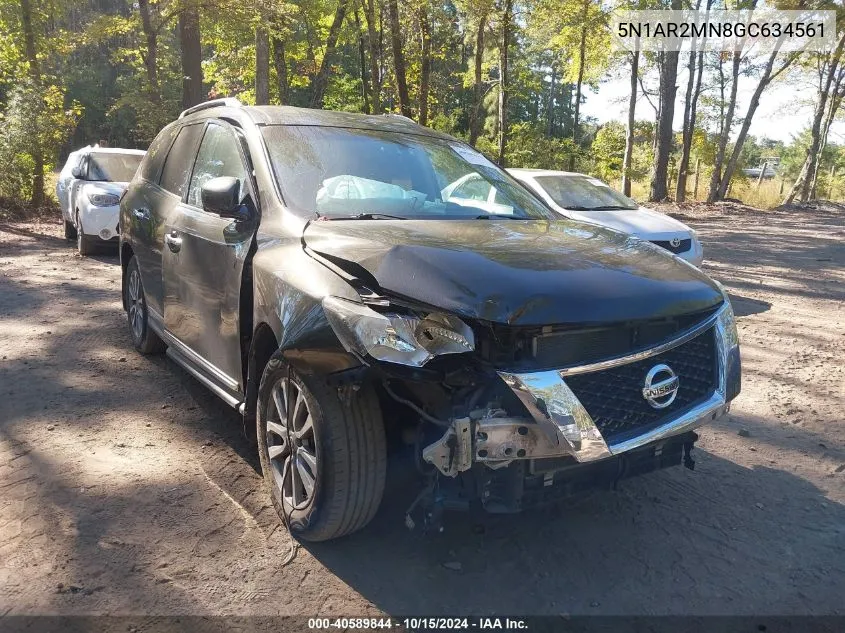 2016 Nissan Pathfinder Platinum/S/Sl/Sv VIN: 5N1AR2MN8GC634561 Lot: 40589844