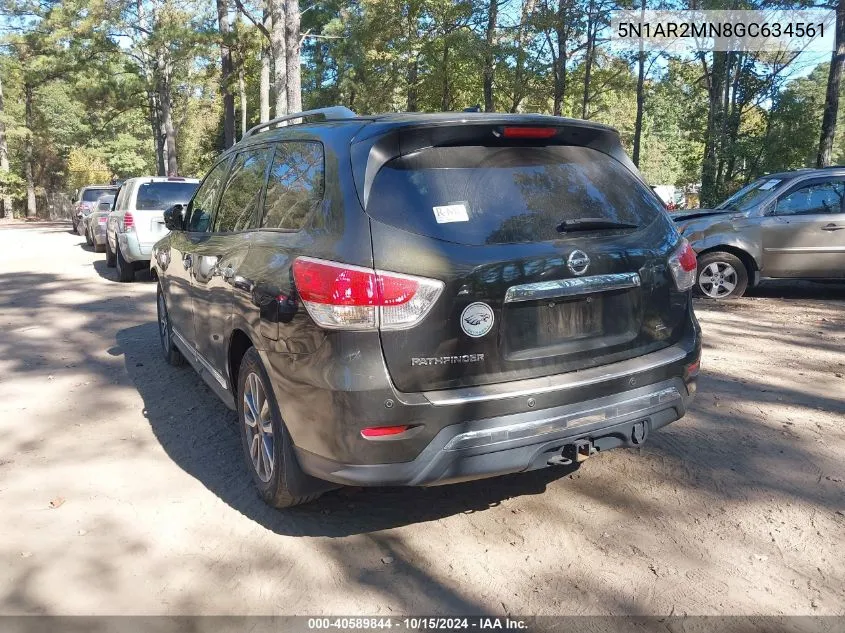 2016 Nissan Pathfinder Platinum/S/Sl/Sv VIN: 5N1AR2MN8GC634561 Lot: 40589844