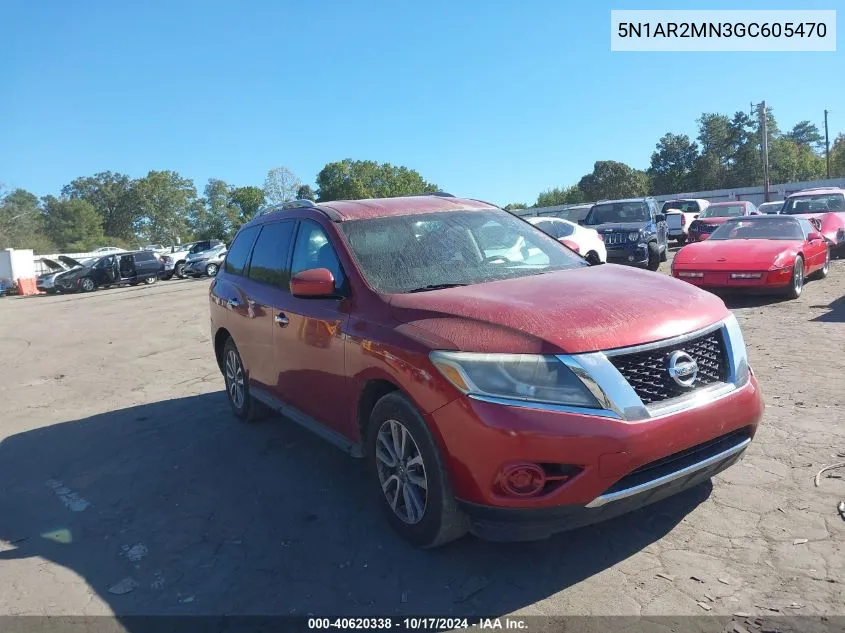 2016 Nissan Pathfinder Platinum/S/Sl/Sv VIN: 5N1AR2MN3GC605470 Lot: 40620338