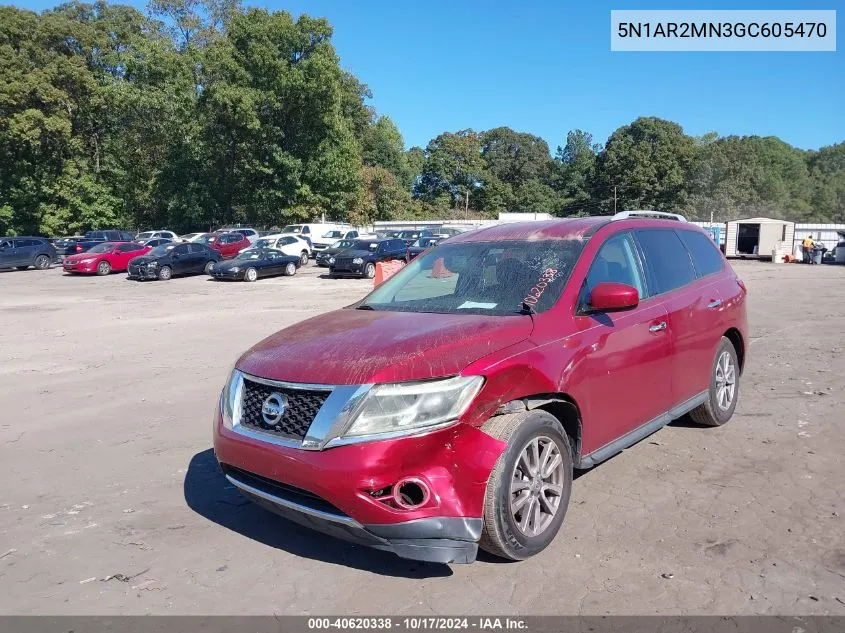 2016 Nissan Pathfinder Platinum/S/Sl/Sv VIN: 5N1AR2MN3GC605470 Lot: 40620338