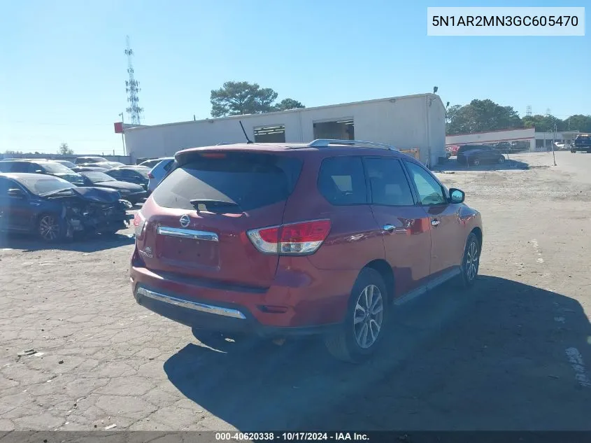 2016 Nissan Pathfinder Platinum/S/Sl/Sv VIN: 5N1AR2MN3GC605470 Lot: 40620338