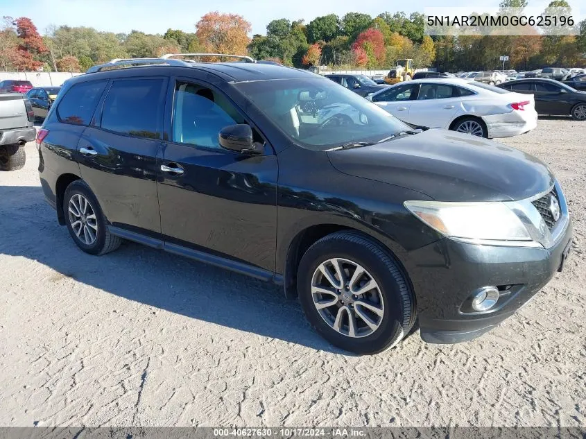 2016 Nissan Pathfinder Sv VIN: 5N1AR2MM0GC625196 Lot: 40627630