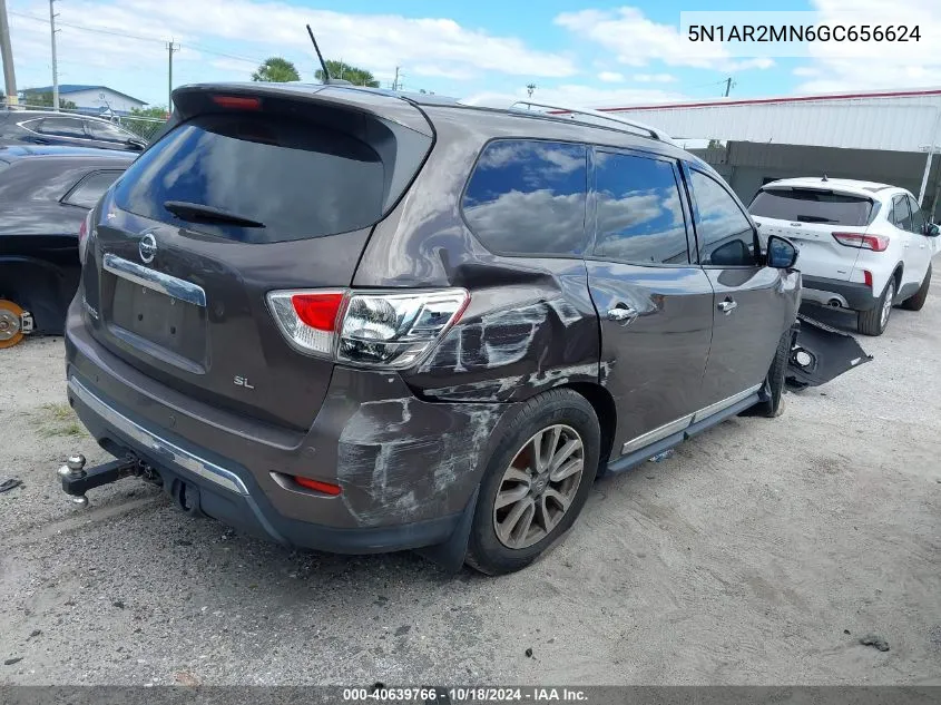 2016 Nissan Pathfinder Sl VIN: 5N1AR2MN6GC656624 Lot: 40639766