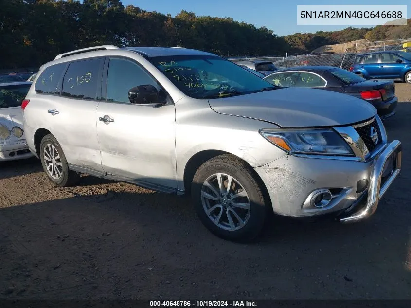 2016 Nissan Pathfinder Platinum/S/Sl/Sv VIN: 5N1AR2MN4GC646688 Lot: 40648786