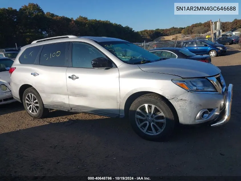 2016 Nissan Pathfinder Platinum/S/Sl/Sv VIN: 5N1AR2MN4GC646688 Lot: 40648786