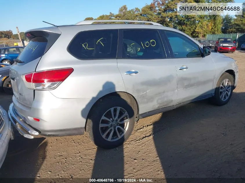 2016 Nissan Pathfinder Platinum/S/Sl/Sv VIN: 5N1AR2MN4GC646688 Lot: 40648786