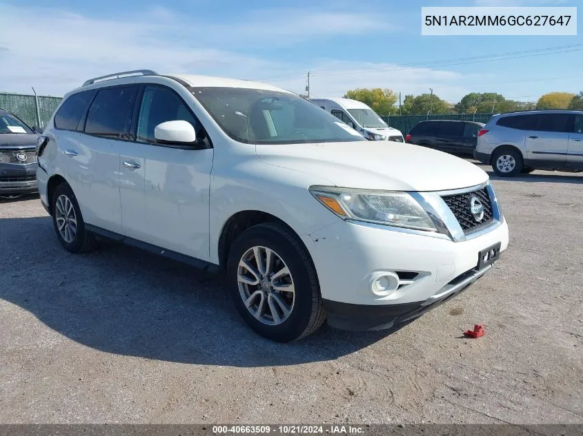 2016 Nissan Pathfinder Platinum/S/Sl/Sv VIN: 5N1AR2MM6GC627647 Lot: 40663509