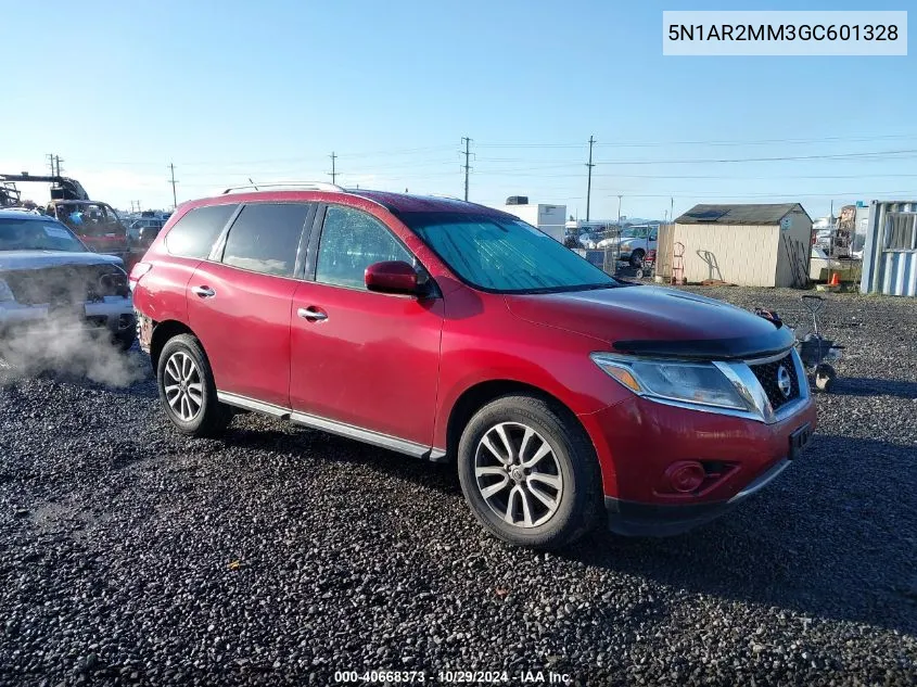 2016 Nissan Pathfinder Platinum/S/Sl/Sv VIN: 5N1AR2MM3GC601328 Lot: 40668373