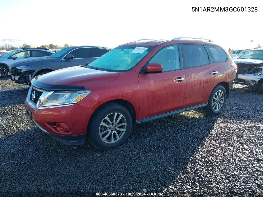 2016 Nissan Pathfinder Platinum/S/Sl/Sv VIN: 5N1AR2MM3GC601328 Lot: 40668373