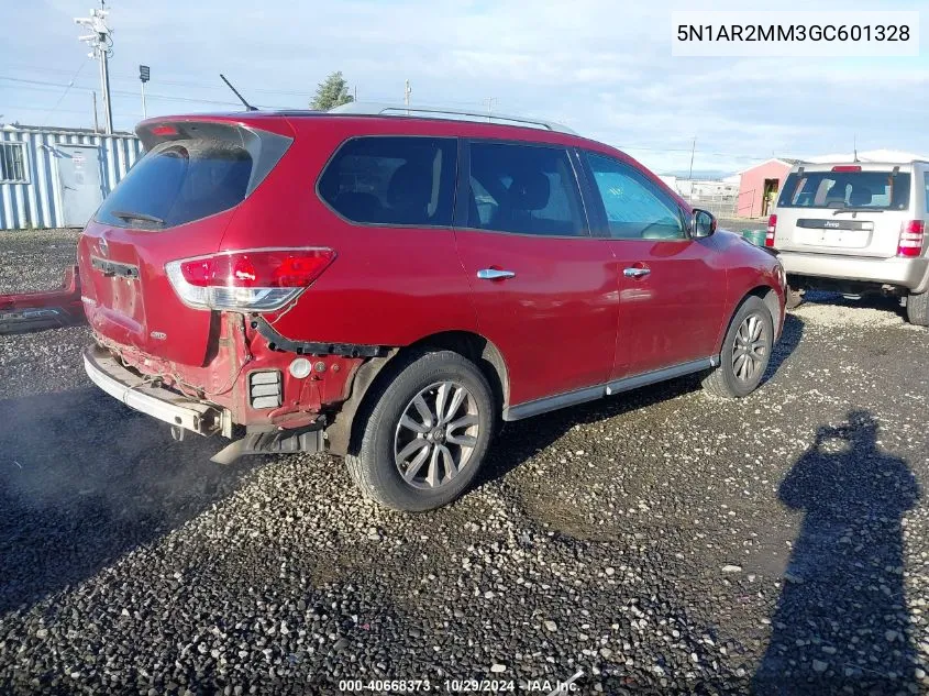 2016 Nissan Pathfinder Platinum/S/Sl/Sv VIN: 5N1AR2MM3GC601328 Lot: 40668373