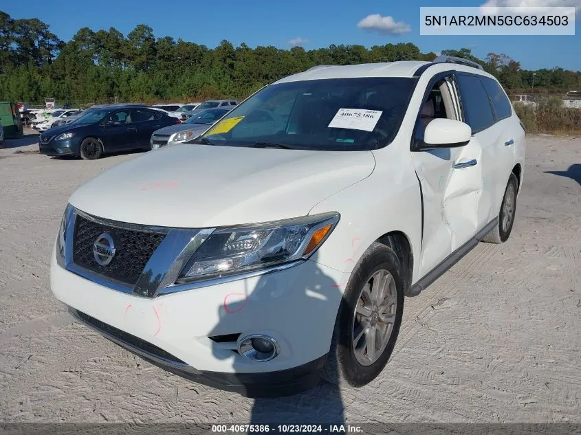 2016 Nissan Pathfinder Platinum/S/Sl/Sv VIN: 5N1AR2MN5GC634503 Lot: 40675386