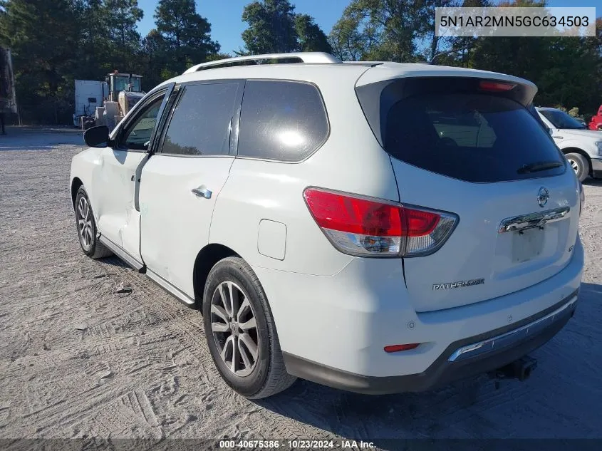 2016 Nissan Pathfinder Platinum/S/Sl/Sv VIN: 5N1AR2MN5GC634503 Lot: 40675386