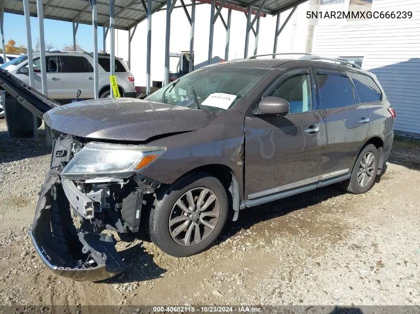 2016 Nissan Pathfinder Sl VIN: 5N1AR2MMXGC666239 Lot: 40682118