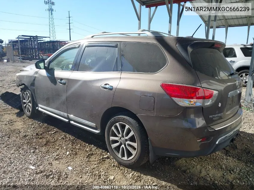 2016 Nissan Pathfinder Sl VIN: 5N1AR2MMXGC666239 Lot: 40682118