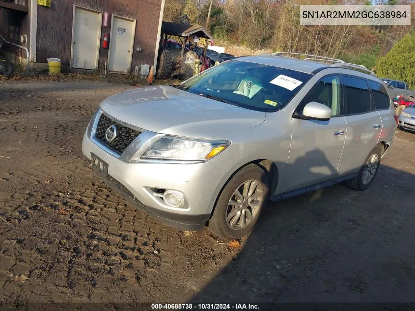 2016 Nissan Pathfinder Platinum/S/Sl/Sv VIN: 5N1AR2MM2GC638984 Lot: 40688738