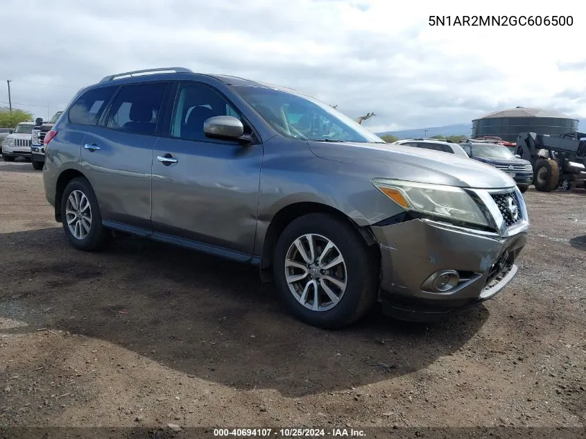 2016 Nissan Pathfinder S VIN: 5N1AR2MN2GC606500 Lot: 40694107