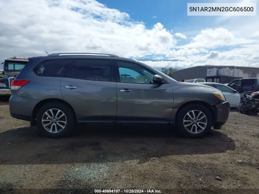 2016 Nissan Pathfinder S VIN: 5N1AR2MN2GC606500 Lot: 40694107