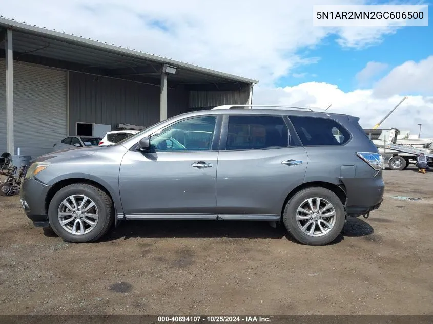 2016 Nissan Pathfinder S VIN: 5N1AR2MN2GC606500 Lot: 40694107