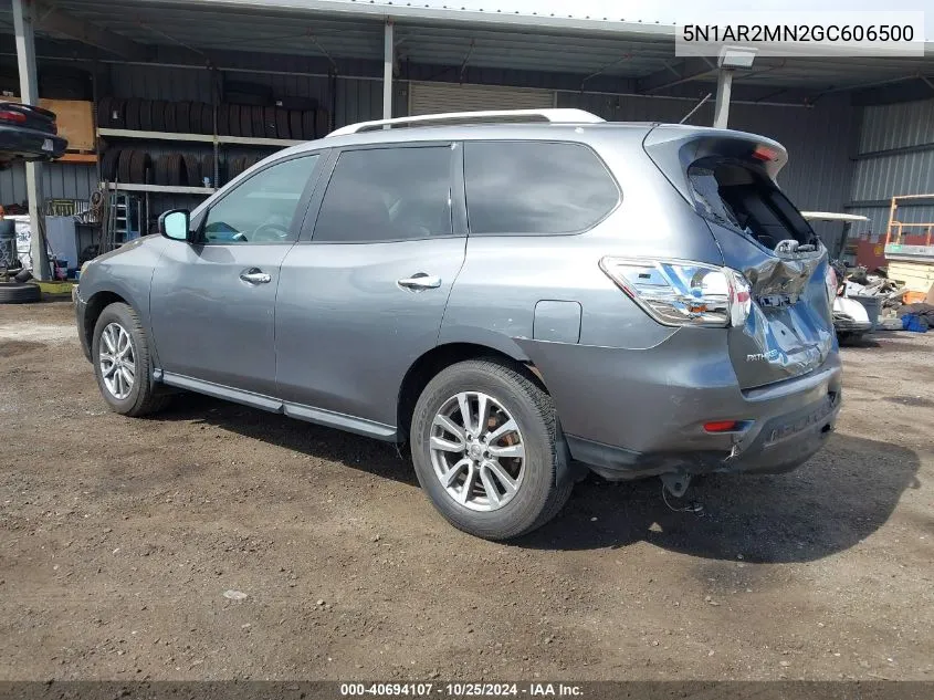 2016 Nissan Pathfinder S VIN: 5N1AR2MN2GC606500 Lot: 40694107