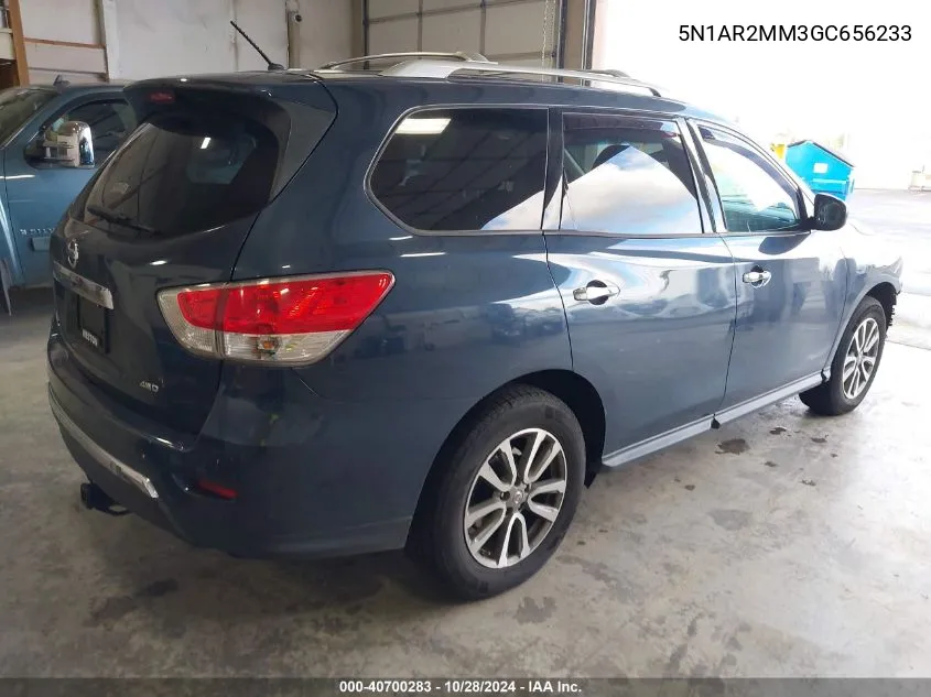 2016 Nissan Pathfinder Platinum/S/Sl/Sv VIN: 5N1AR2MM3GC656233 Lot: 40700283