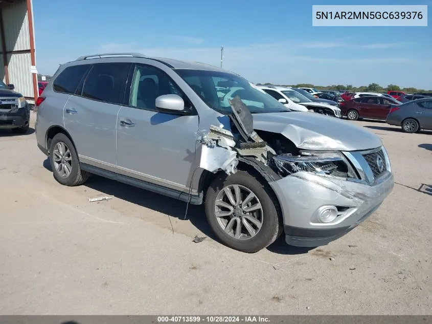 2016 Nissan Pathfinder Platinum/S/Sl/Sv VIN: 5N1AR2MN5GC639376 Lot: 40713599