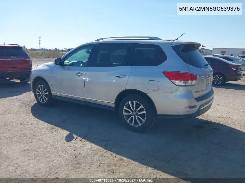 2016 Nissan Pathfinder Platinum/S/Sl/Sv VIN: 5N1AR2MN5GC639376 Lot: 40713599